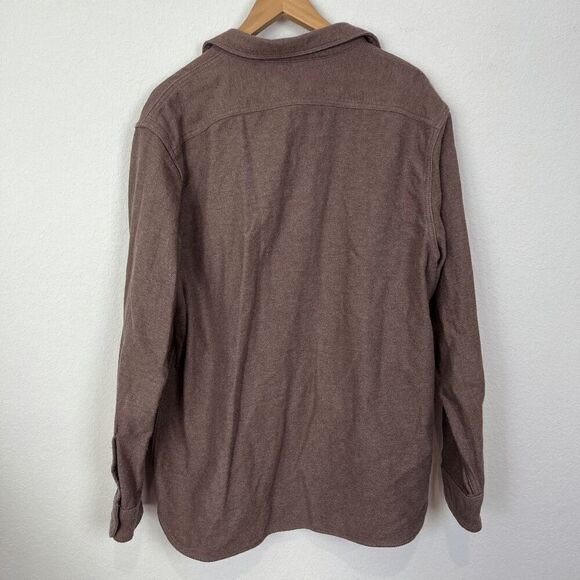 Everlane Caramel Brown The Heavyweight Button Down Overshirt Men's Size XXL - Picture 4 of 7